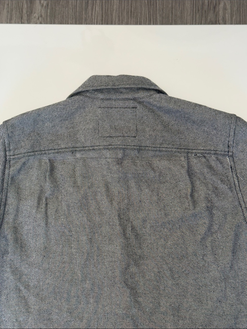 Mutual Weave Striped Grey Button-Up Shirt - Picture 9 of 9